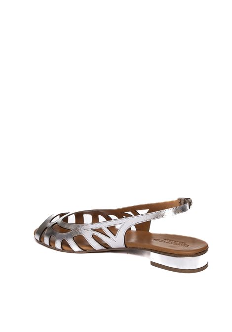 Silver metal daria sandal VINCENT VEGA | V20 DARIALAM-ARGENTO